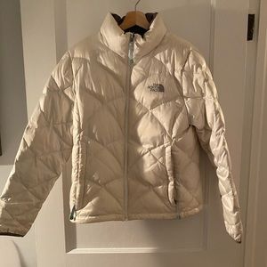 White puffy north face